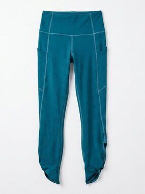 Fabletics Teal Oasis PureLuxe High-Waisted Pocket Leggings